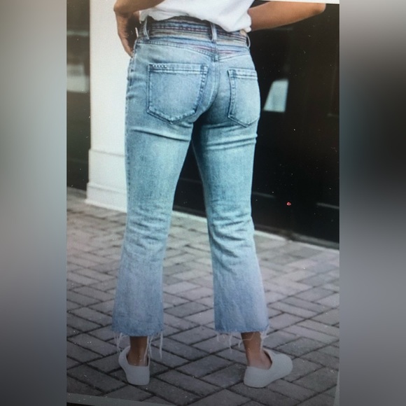 BLANKNYC STYLISH CROPPED EXPOSED BUTTONS RAINBOW WAIST BAND IN SIZE 25 - Picture 8 of 14